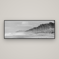 Rimu Rhythms, Bruce Bay's Wild Serenity — Basel Black Matte, 198×70 cm. New Zealand fine art wall art by Stephen Milner.