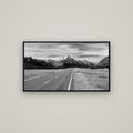 Road to the Top, Mount Cook — Basel Black, 107×60 cm. New Zealand fine art wall art by Stephen Milner.