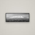 Ruapehu, The Floating Volcano — Basel Black, 113×40 cm. New Zealand fine art wall art by Stephen Milner.