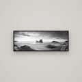 Sands of Time, Wharariki Beach — Basel Black, 113×40 cm. New Zealand fine art wall art by Stephen Milner.