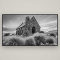 Shepherd's Delight, Lake Takapō — Basel Black, 196×110 cm. New Zealand fine art wall art by Stephen Milner.