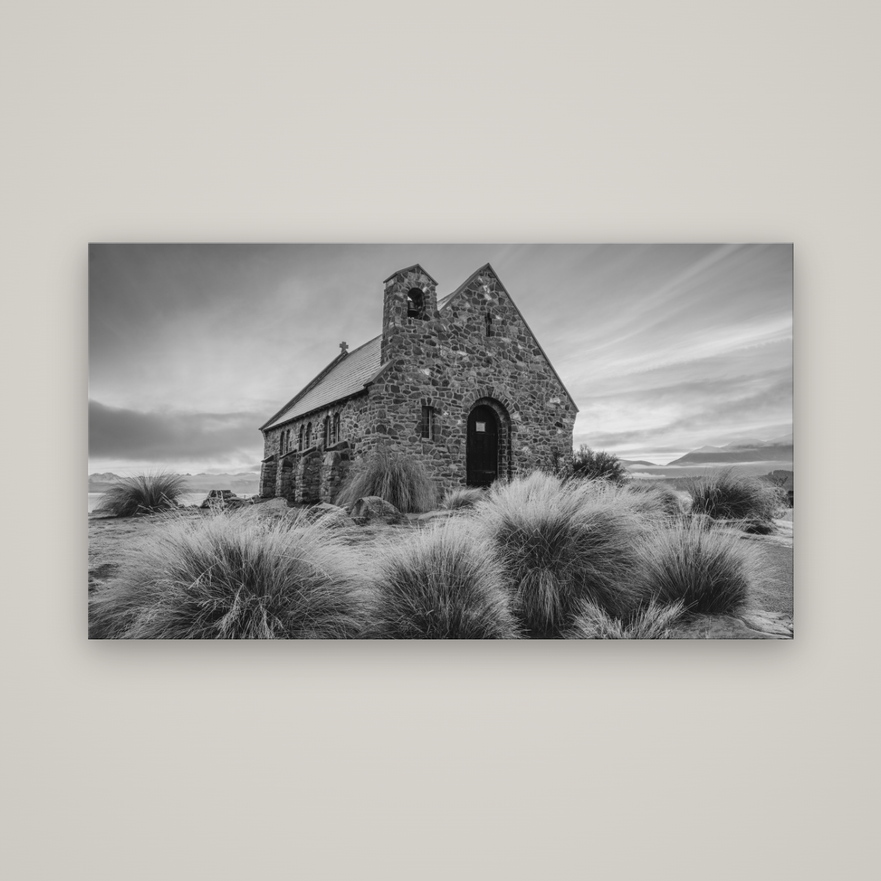 Shepherd's Delight, Lake Takapō — No frame, 160×90 cm. New Zealand fine art wall art by Stephen Milner.