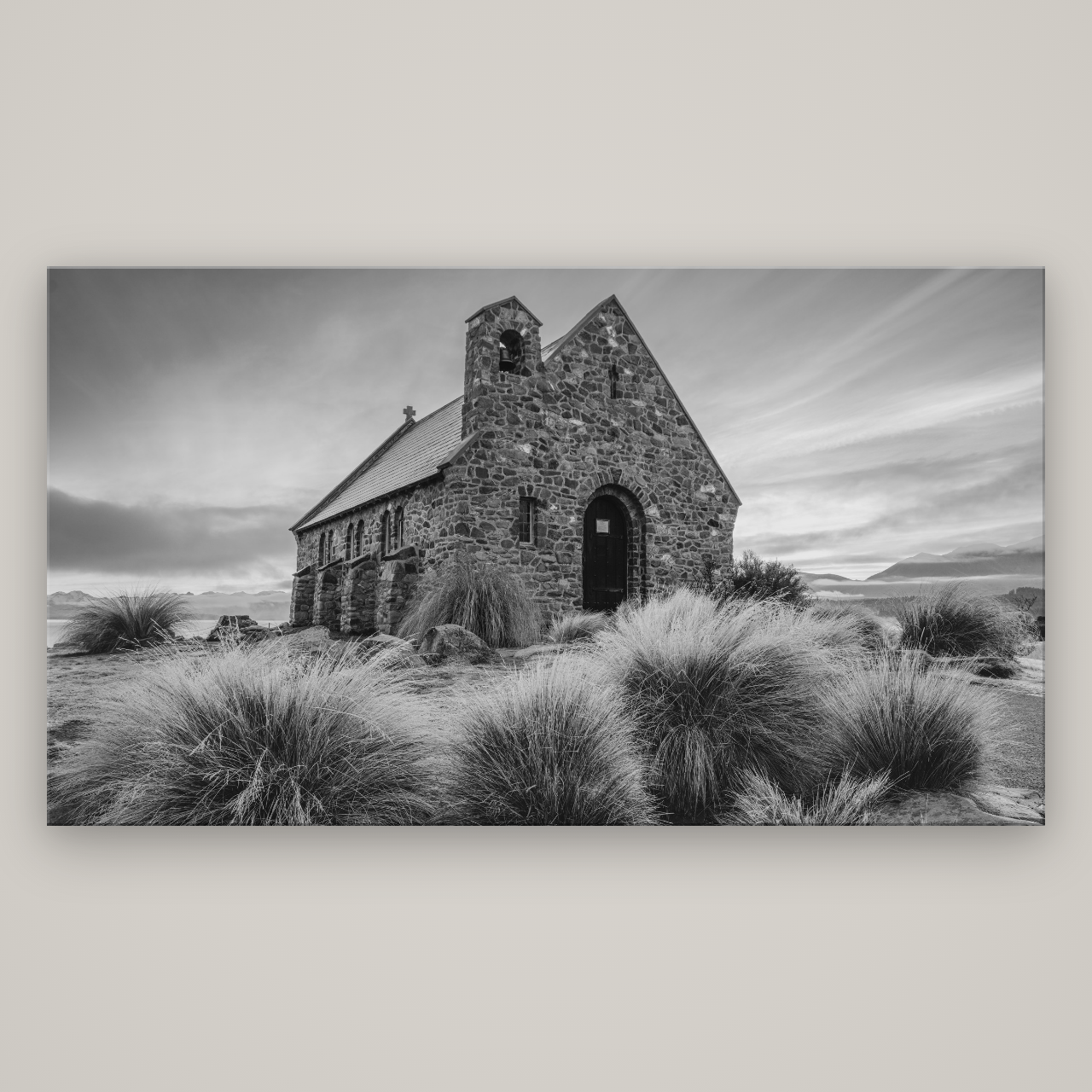 Shepherd's Delight, Lake Takapō — No frame, 196×110 cm. New Zealand fine art wall art by Stephen Milner.