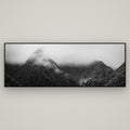 Shrouded in Mystery, West Coast — Basel Black, 198×70 cm. New Zealand fine art wall art by Stephen Milner.