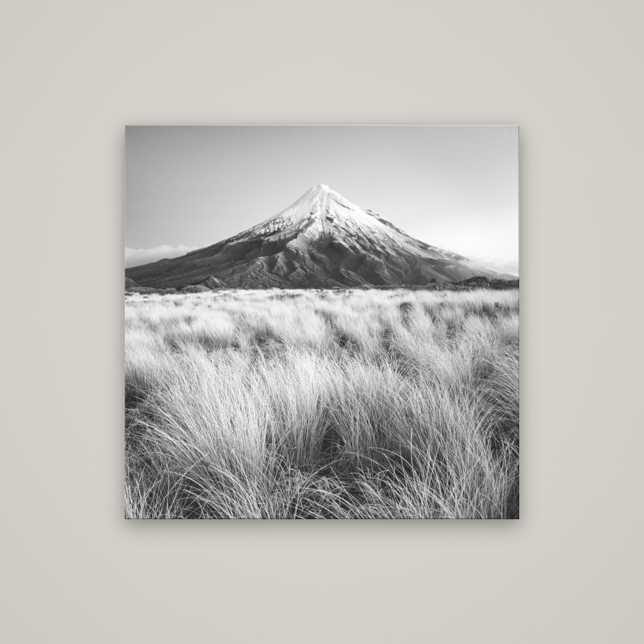 Silent Point, Mount Taranaki — No frame, 100×100 cm. New Zealand fine art wall art by Stephen Milner.
