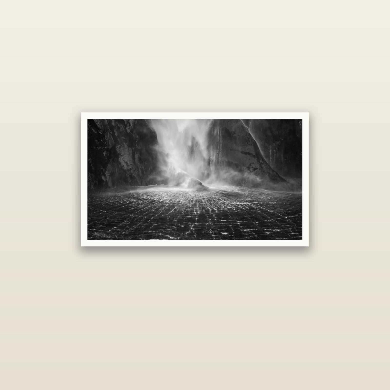 Stirling Falls, Milford Sound — Hahnemühle fine art print, 91 × 51 cm. New Zealand fine art landscape photography by Stephen Milner.