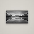 Sunrise Serenity, Moke Lake Queenstown — Basel Black, 107×60 cm. New Zealand fine art wall art by Stephen Milner.