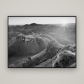 Te Mata Peak, Hawke's Bay — Basel Black Matte, 160×120 cm. New Zealand fine art wall art by Stephen Milner.