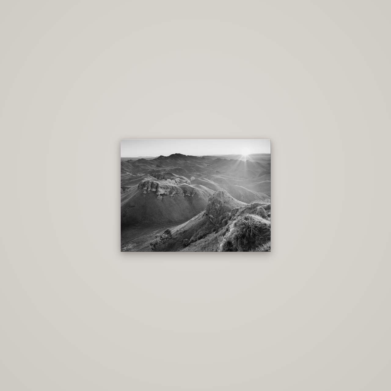 Te Mata Peak, Hawke's Bay — No frame, 40×30 cm. New Zealand fine art wall art by Stephen Milner.