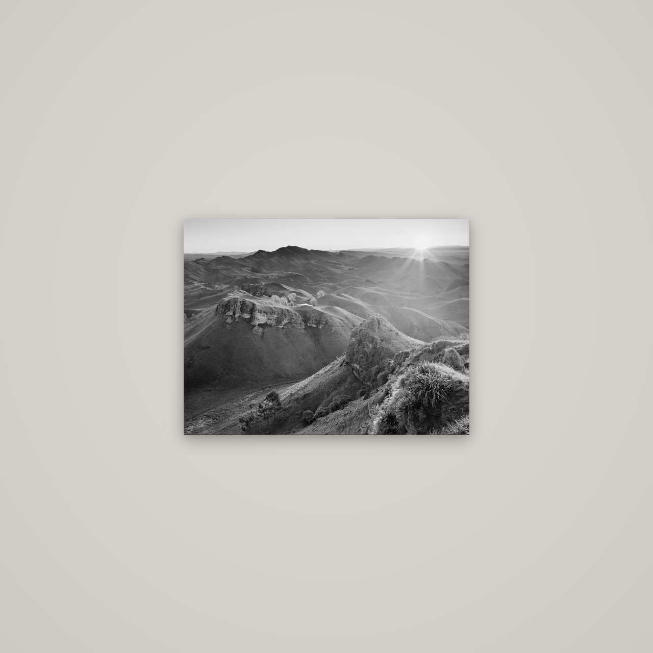 Te Mata Peak, Hawke's Bay — No frame, 53×40 cm. New Zealand fine art wall art by Stephen Milner.