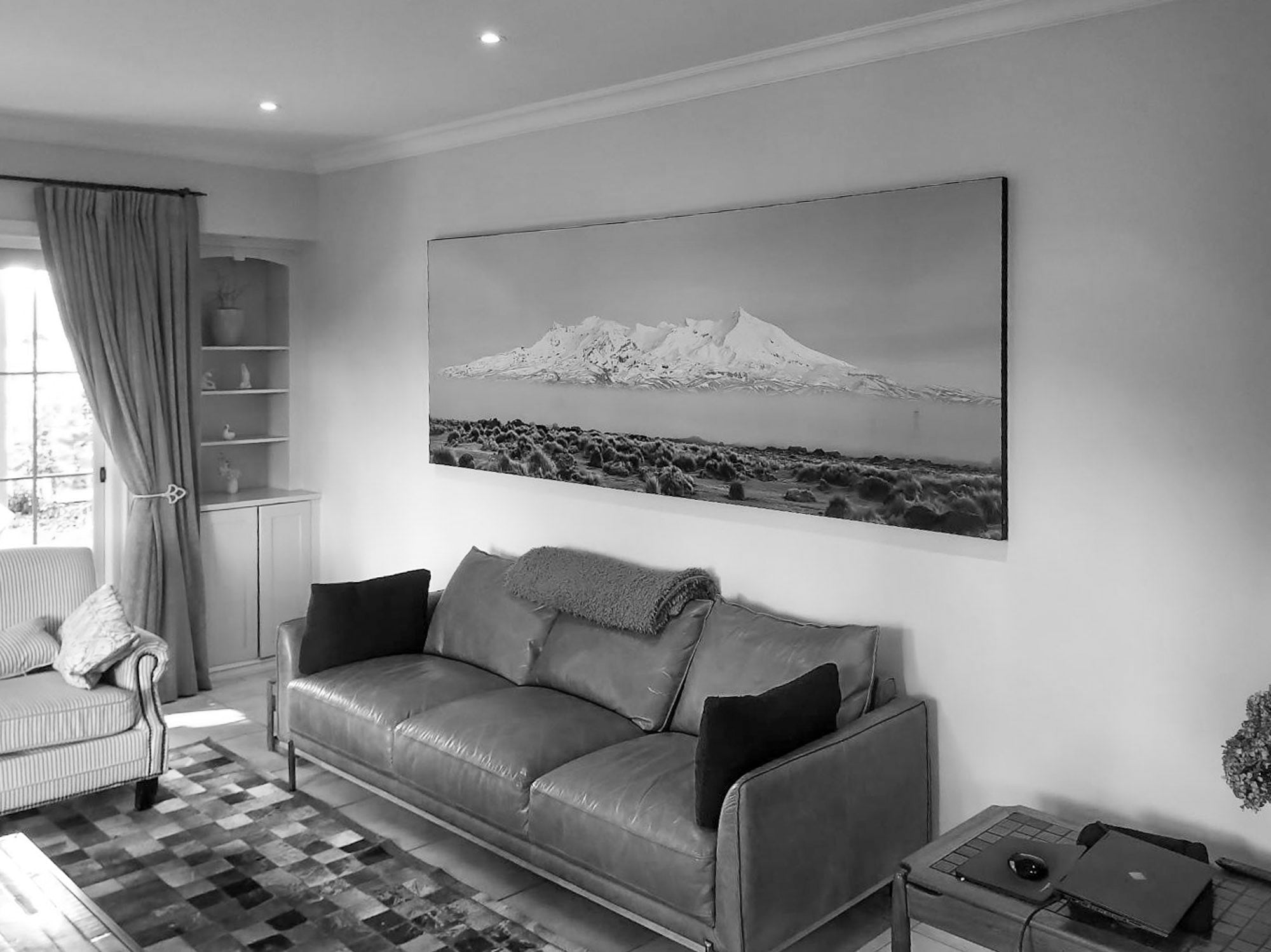Testimonial photo provided by Alison of Ruapehu by New Zealand fine art black and white landscape photographer Stephen Milner