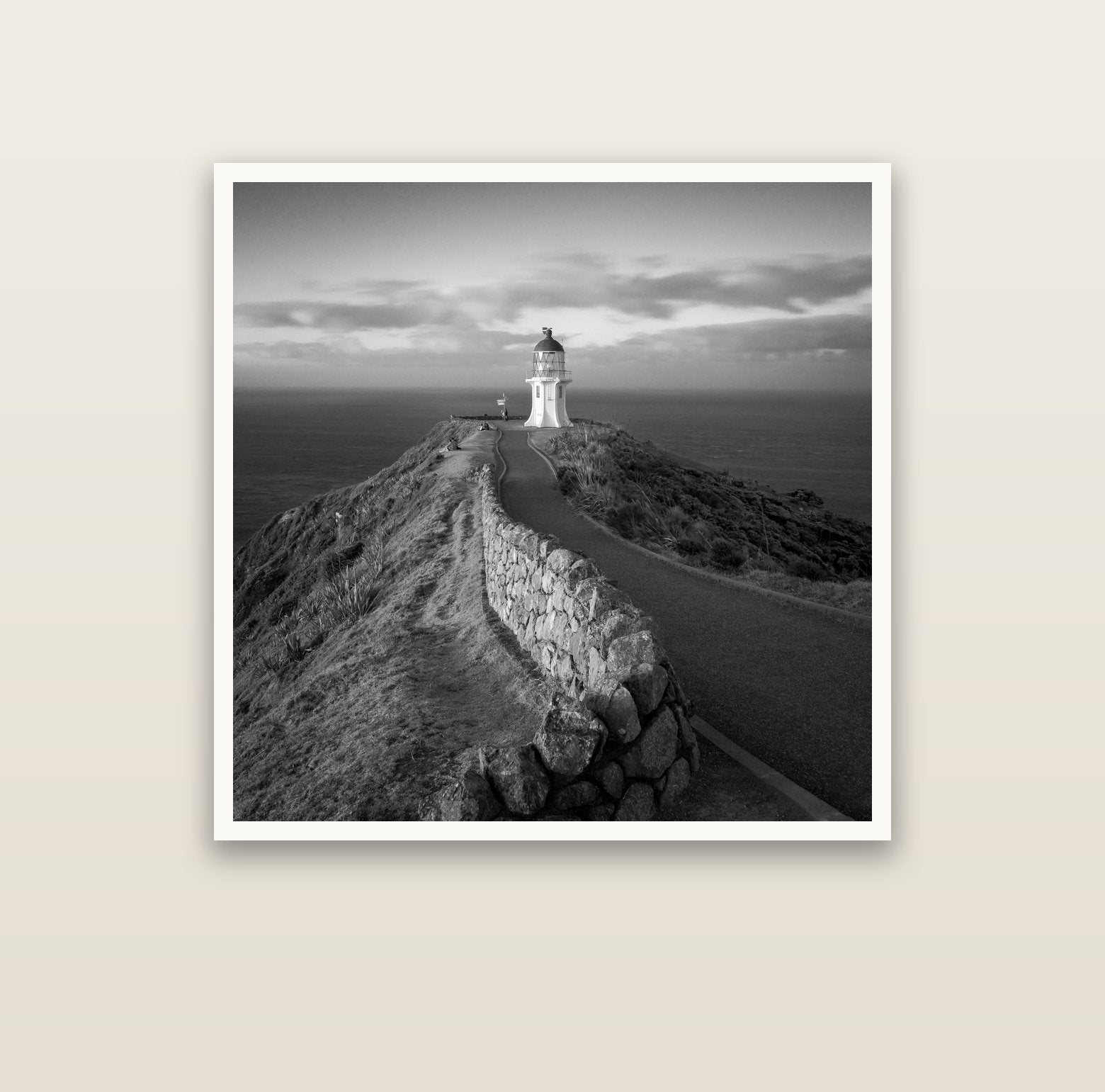 The Cape, Cape Reinga — Hahnemühle fine art print, 100 × 100 cm. New Zealand fine art landscape photography by Stephen Milner.