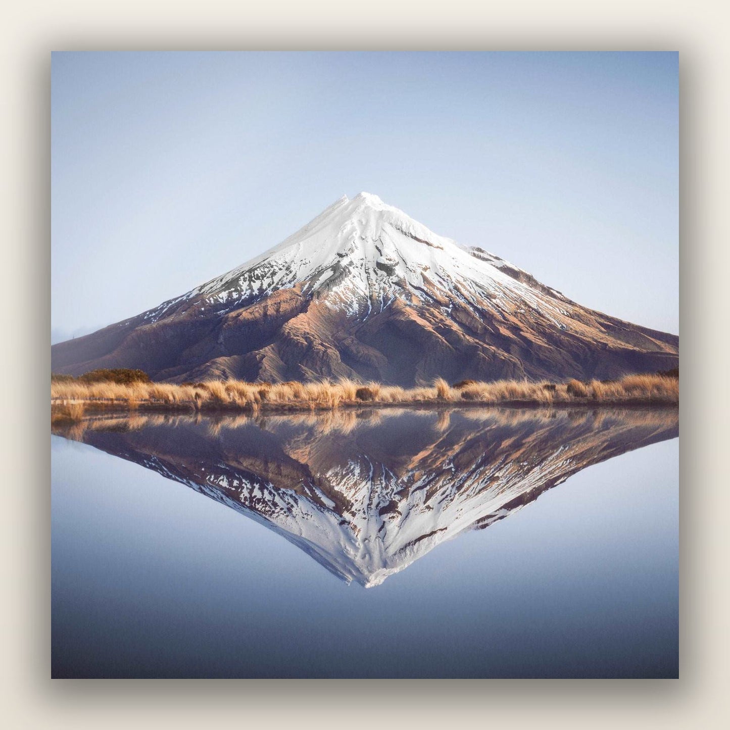 The Point, Mount Taranaki — frameless acrylic glass print. New Zealand fine art landscape photography by Stephen Milner.