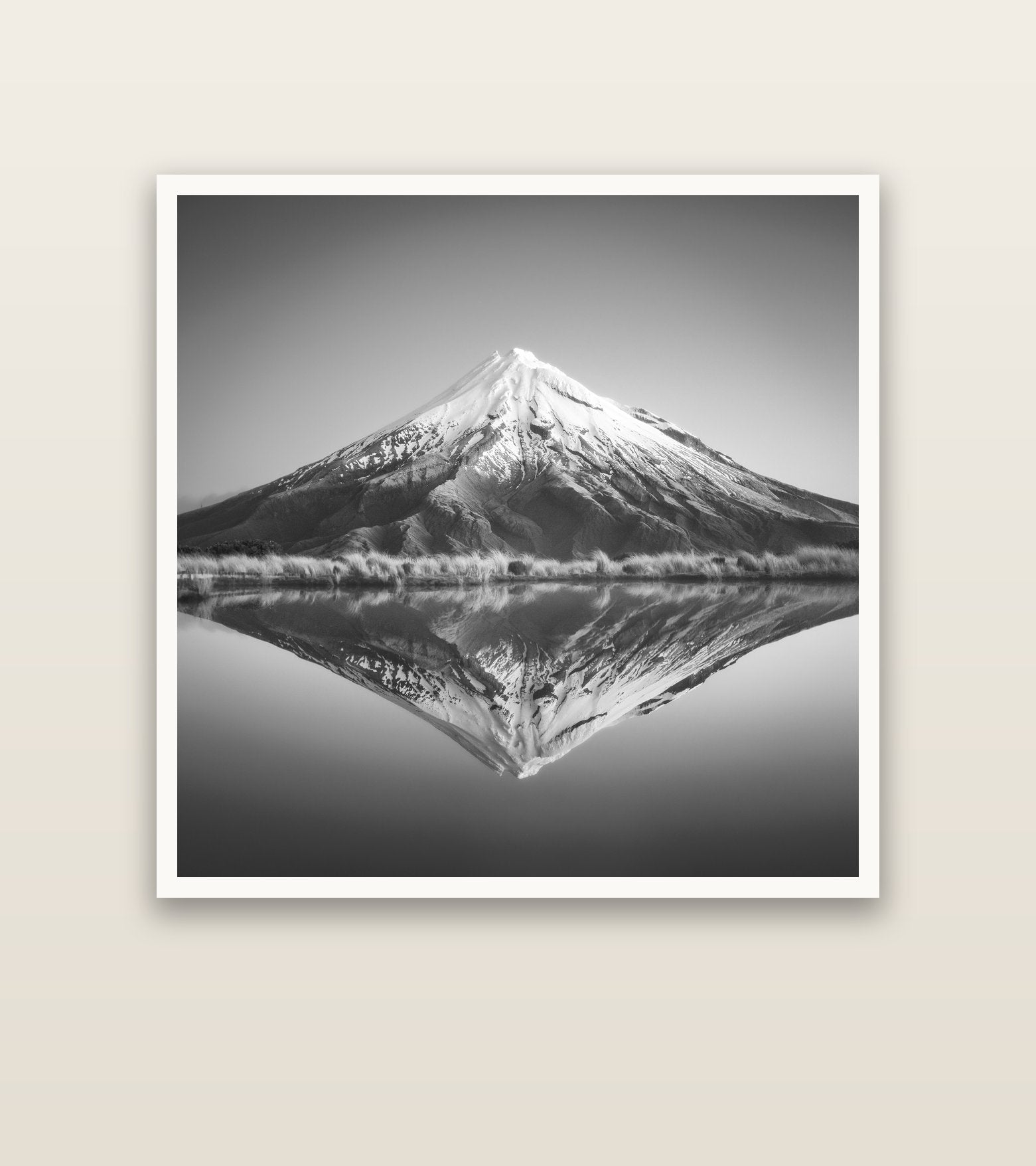 The Point, Mount Taranaki — Hahnemühle fine art print, 127 × 127 cm. New Zealand fine art landscape photography by Stephen Milner.