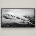 The Remarkables, Queenstown — Basel Black, 196×110 cm. New Zealand fine art wall art by Stephen Milner.