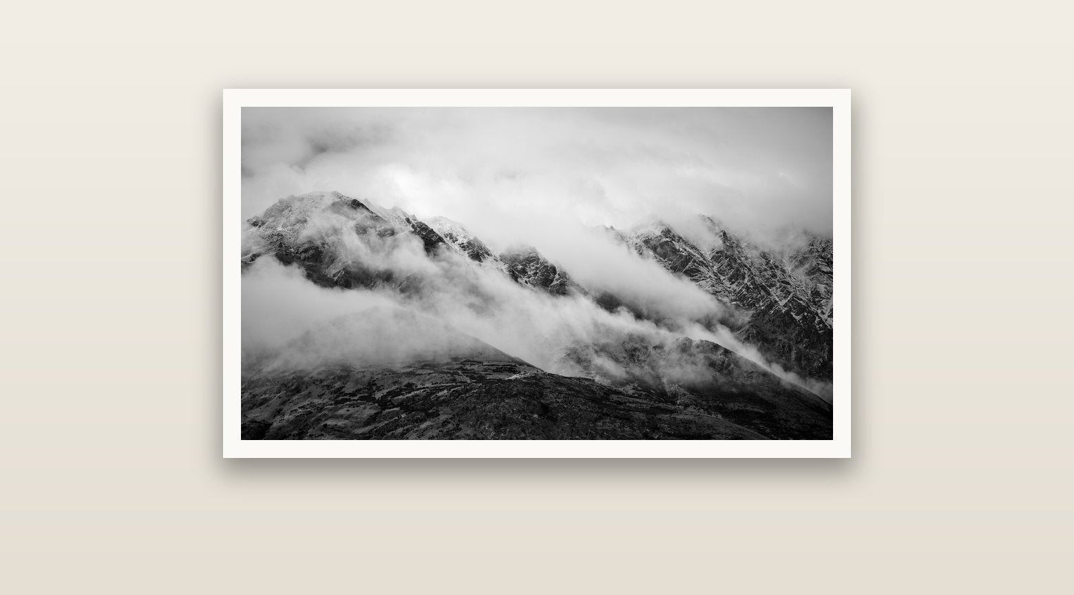 The Remarkables, Queenstown — Hahnemühle fine art print, 91 × 51 cm. New Zealand fine art landscape photography by Stephen Milner.