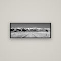 The Road to Hawkdun Heights — Basel Black, 113×40 cm. New Zealand fine art wall art by Stephen Milner.