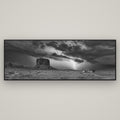 Thunderstrike, Navajo's Monument Storm — Basel Black, 198×70 cm. New Zealand fine art wall art by Stephen Milner.