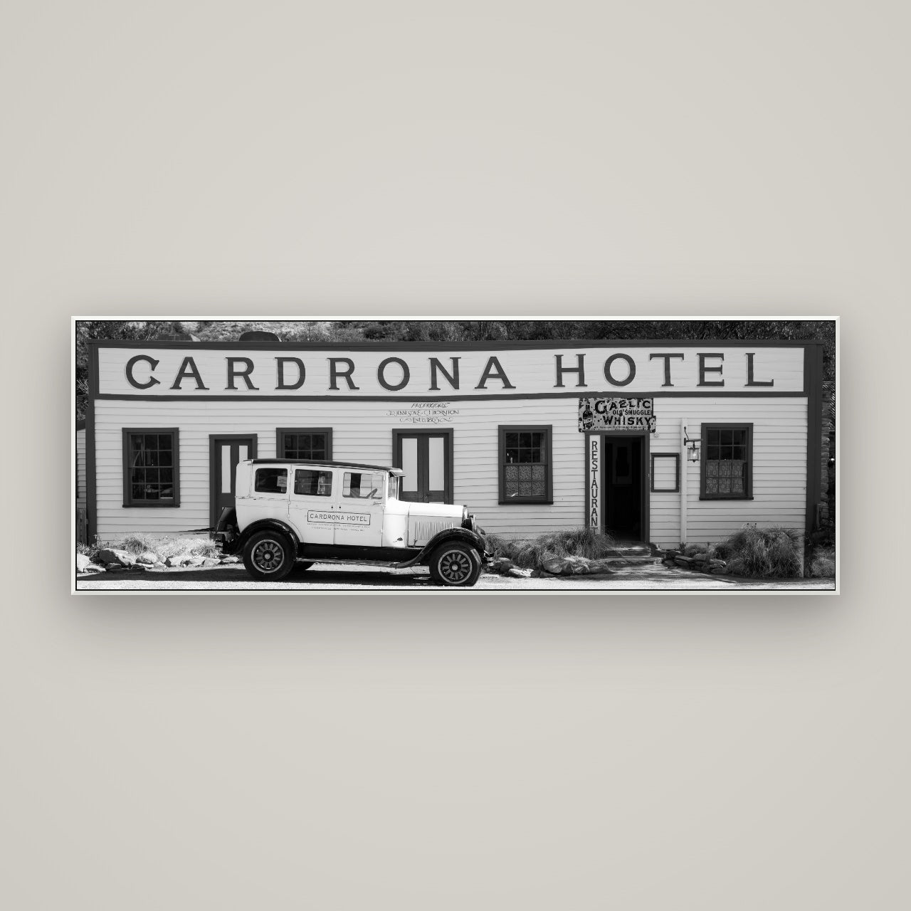 Timeless Echoes, Cardrona's Legacy — ArtBox White, 170×60 cm. New Zealand fine art wall art by Stephen Milner.