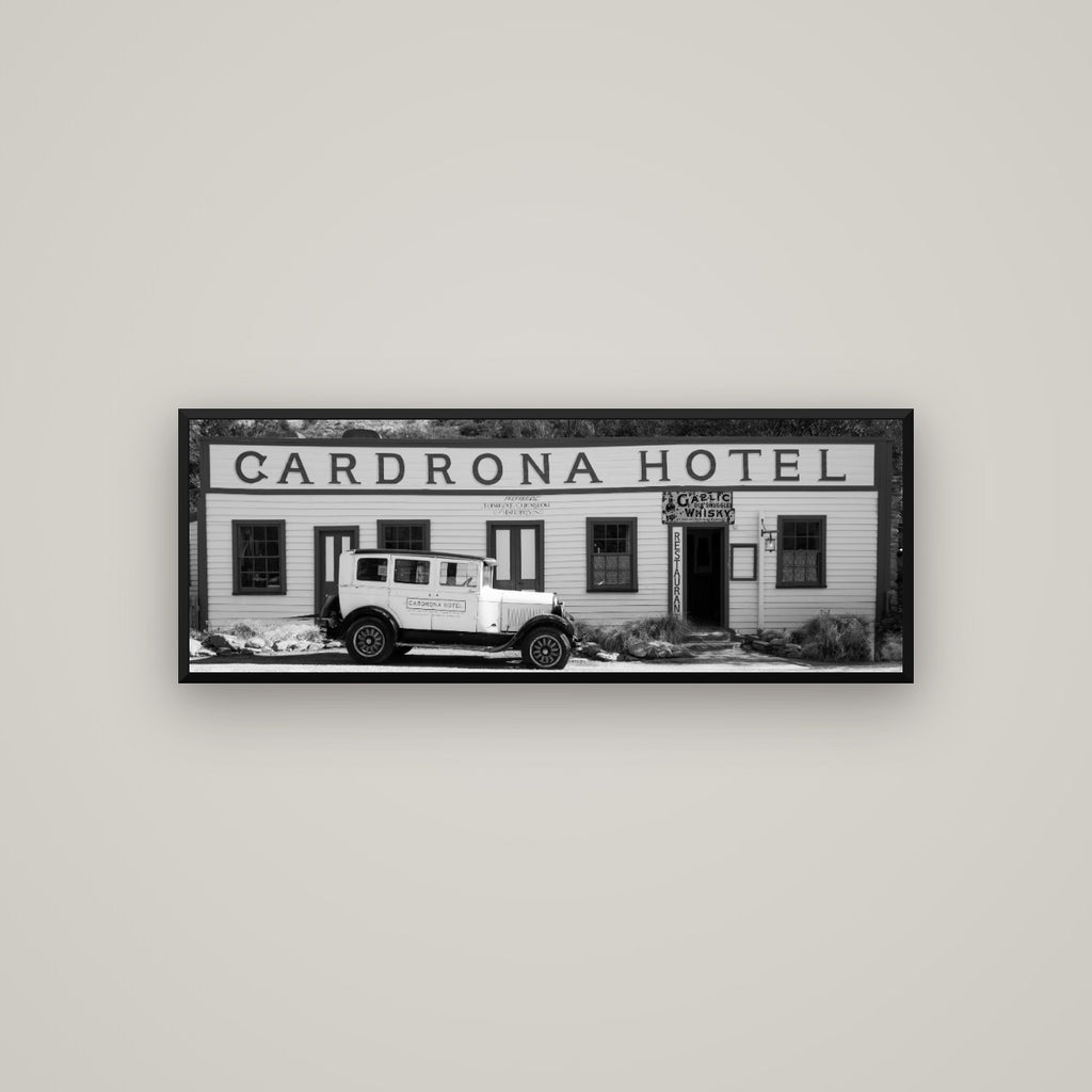 Timeless Echoes, Cardrona's Legacy — Basel Black Matte, 113×40 cm. New Zealand fine art wall art by Stephen Milner.