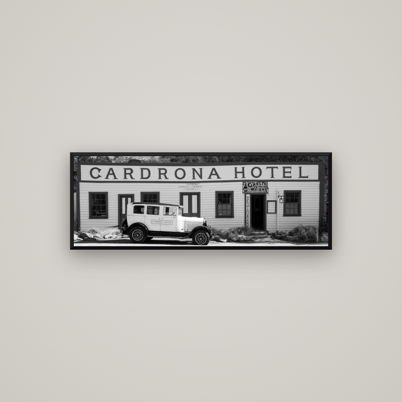 Timeless Echoes, Cardrona's Legacy — Basel Black Matte, 113×40 cm. New Zealand fine art wall art by Stephen Milner.