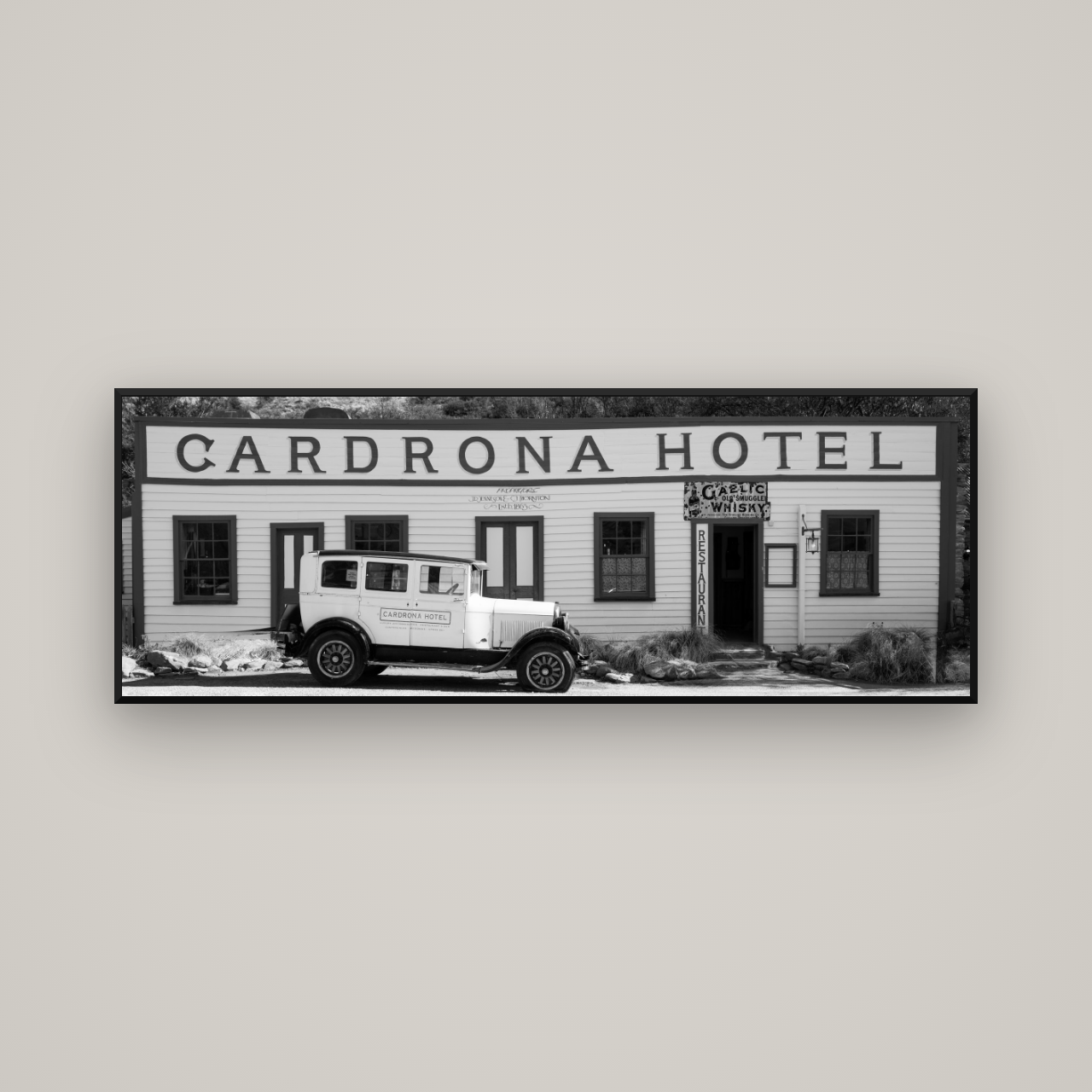Timeless Echoes, Cardrona's Legacy — Basel Black Matte, 170×60 cm. New Zealand fine art wall art by Stephen Milner.