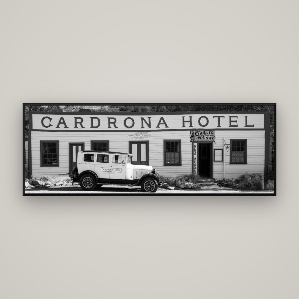 Timeless Echoes, Cardrona's Legacy — Basel Black Matte, 170×60 cm. New Zealand fine art wall art by Stephen Milner.