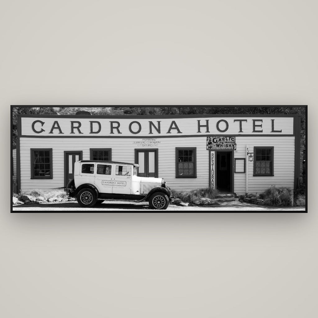 Timeless Echoes, Cardrona's Legacy — Basel Black Matte, 198×70 cm. New Zealand fine art wall art by Stephen Milner.