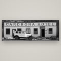 Timeless Echoes, Cardrona's Legacy — Basel Black, 198×70 cm. New Zealand fine art wall art by Stephen Milner.
