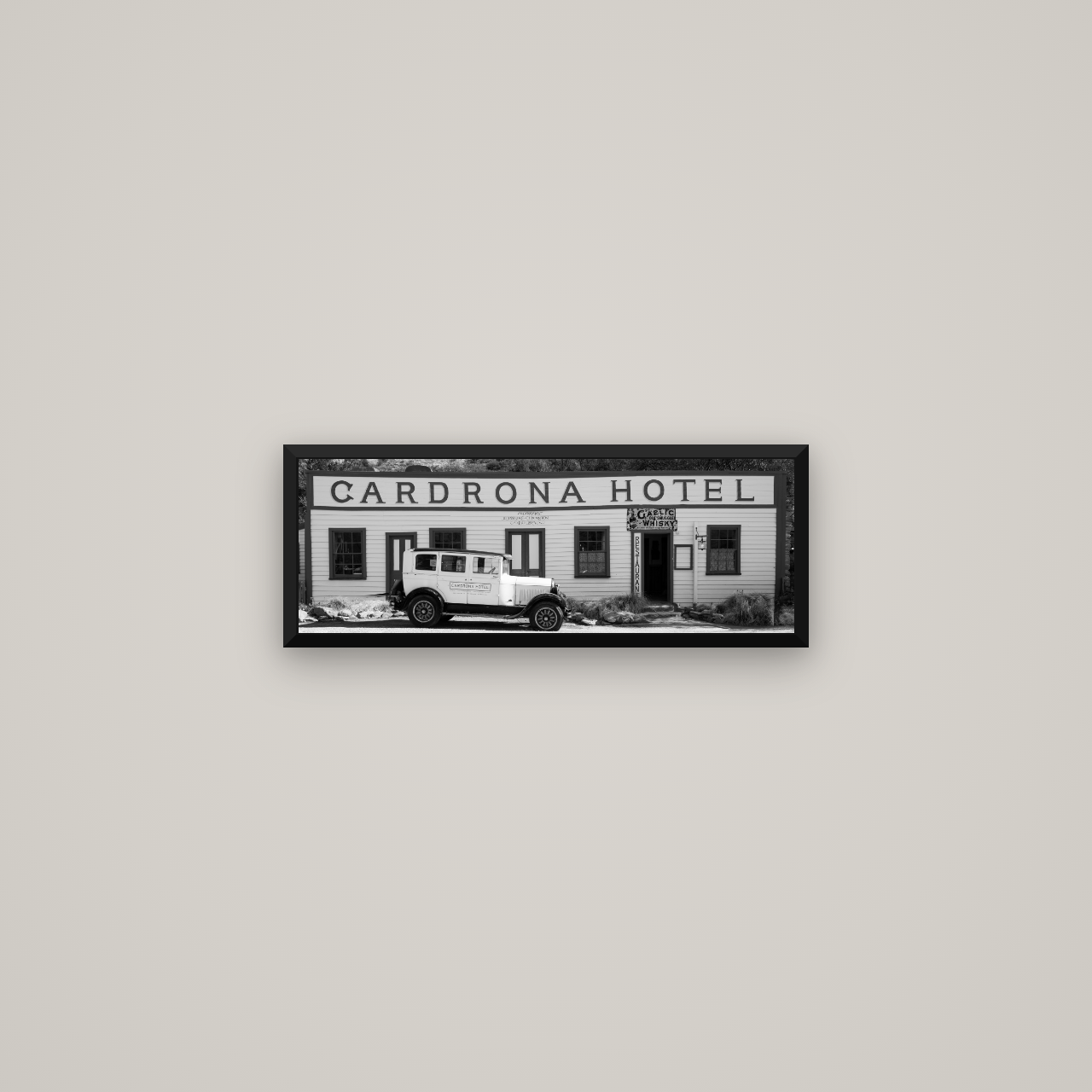 Timeless Echoes, Cardrona's Legacy — Basel Black Matte, 57×20 cm. New Zealand fine art wall art by Stephen Milner.