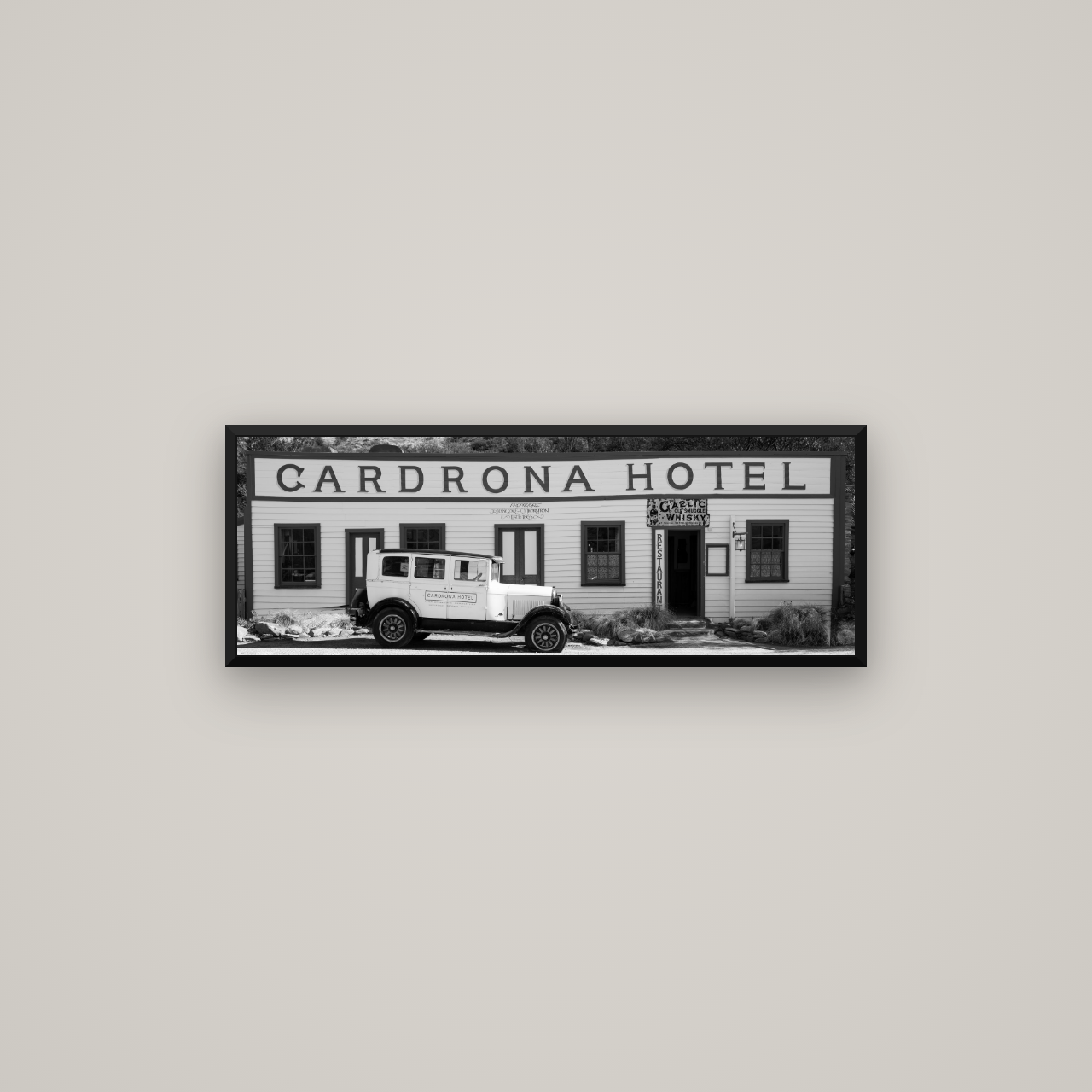 Timeless Echoes, Cardrona's Legacy — Basel Black Matte, 85×30 cm. New Zealand fine art wall art by Stephen Milner.