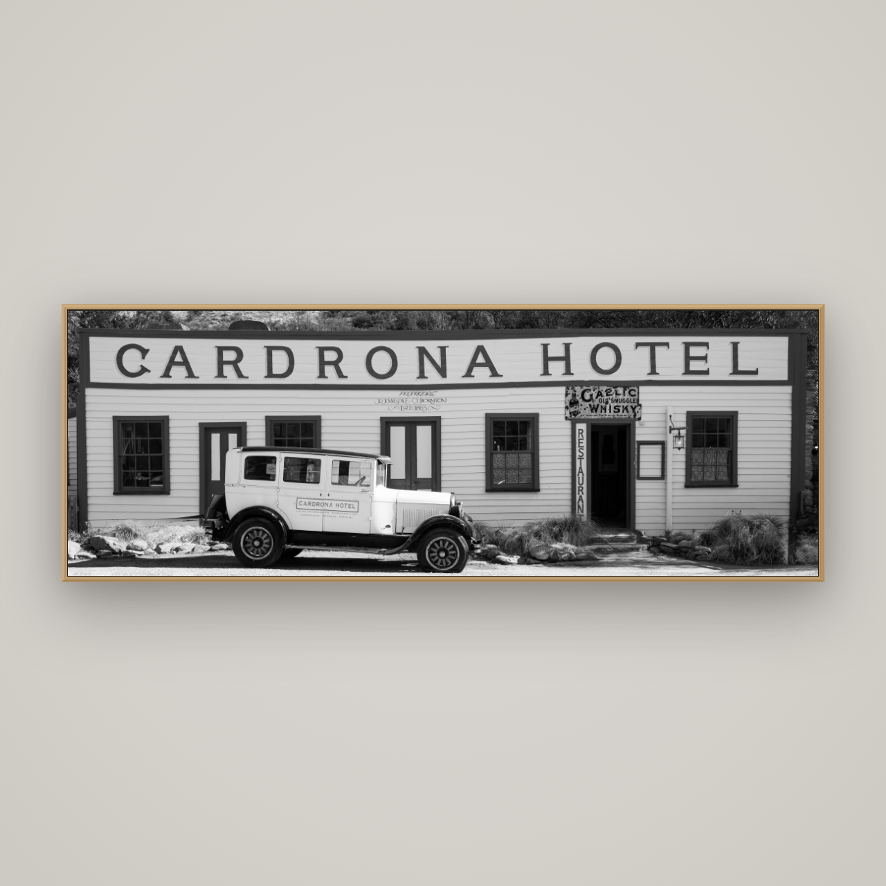Timeless Echoes, Cardrona's Legacy, Basel Natural Oak, 198×70 cm. New Zealand fine art wall art by Stephen Milner.