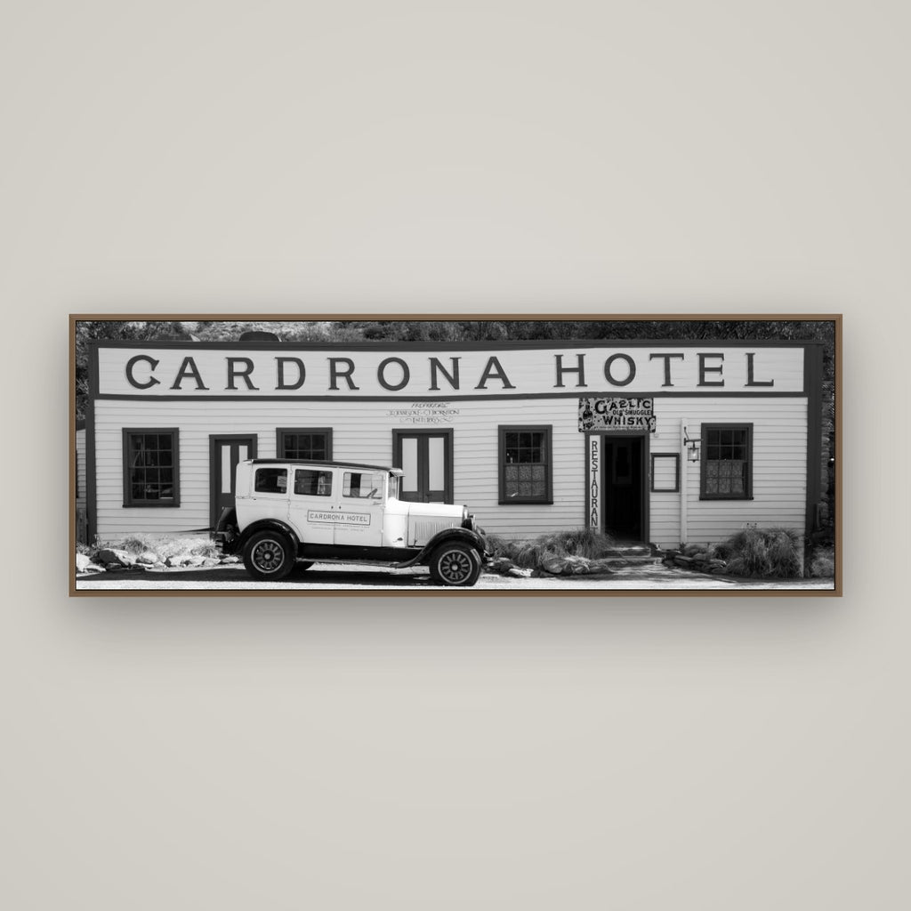Timeless Echoes, Cardrona's Legacy, Basel Walnut, 170×60 cm. New Zealand fine art wall art by Stephen Milner.