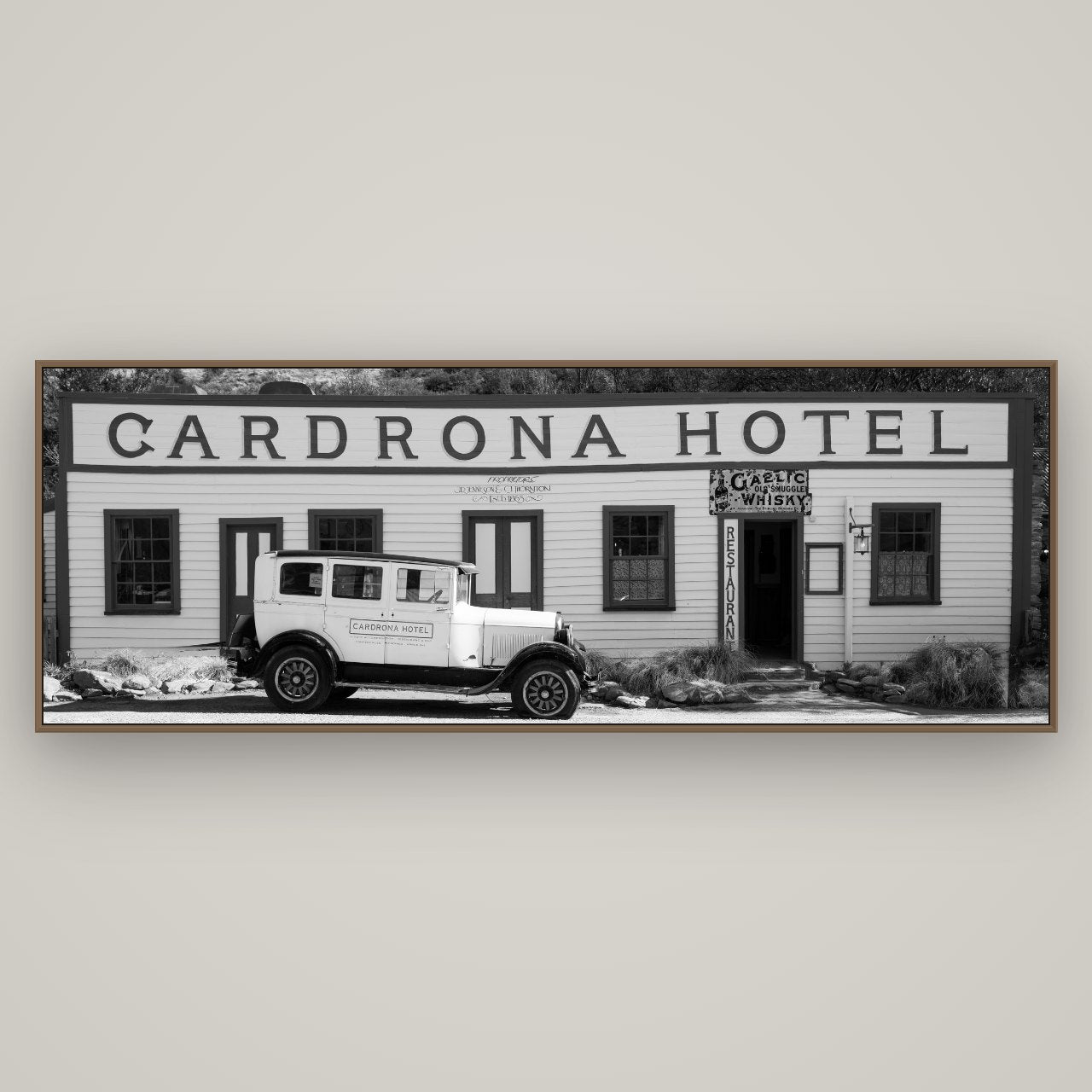 Timeless Echoes, Cardrona's Legacy, Basel Walnut, 198×70 cm. New Zealand fine art wall art by Stephen Milner.