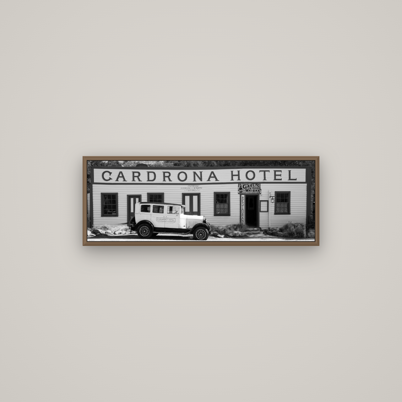 Timeless Echoes, Cardrona's Legacy, Basel Walnut, 85×30 cm. New Zealand fine art wall art by Stephen Milner.