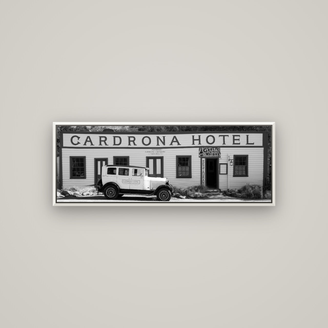 Timeless Echoes, Cardrona's Legacy — Basel White, 113×40 cm. New Zealand fine art wall art by Stephen Milner.