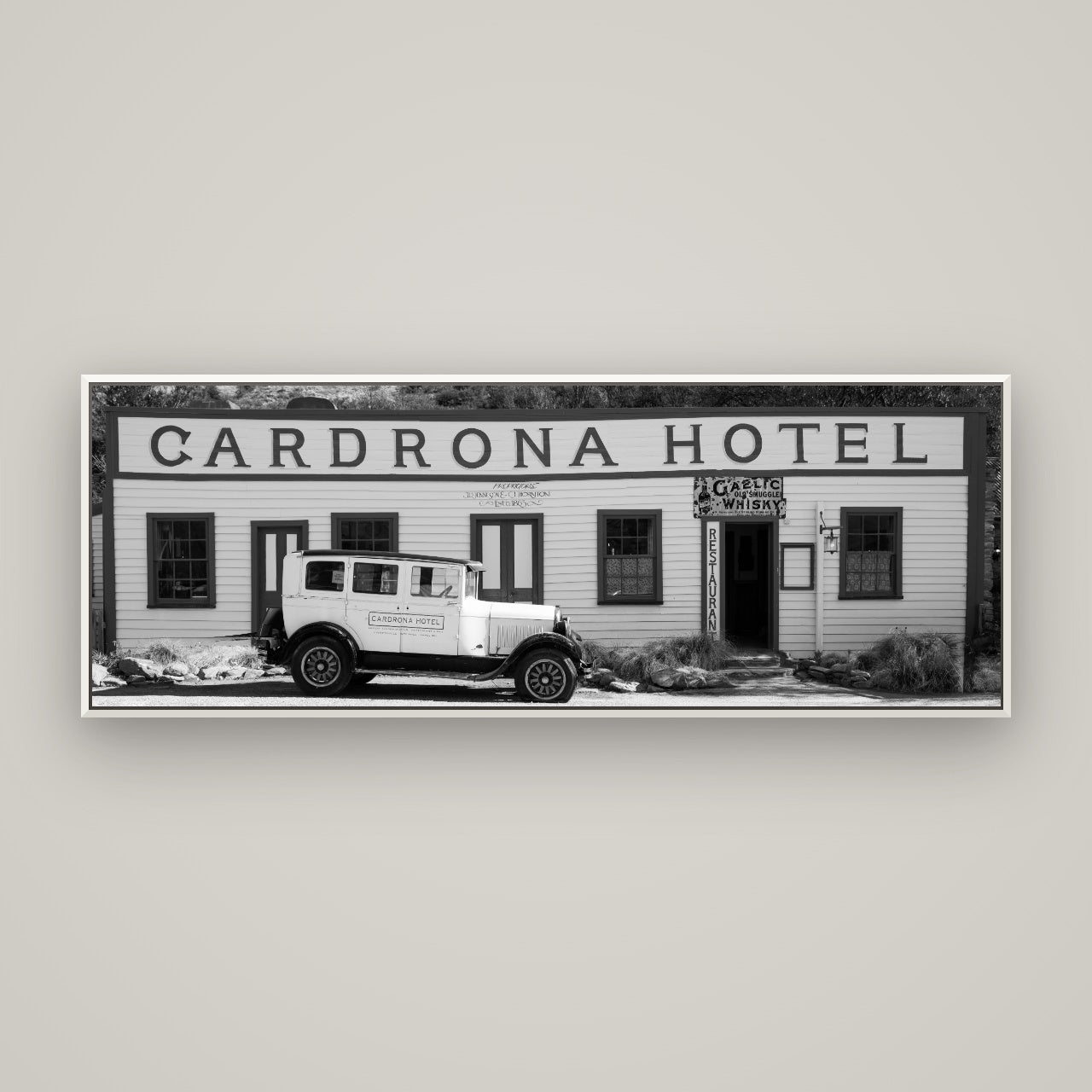 Timeless Echoes, Cardrona's Legacy — Basel White, 170×60 cm. New Zealand fine art wall art by Stephen Milner.
