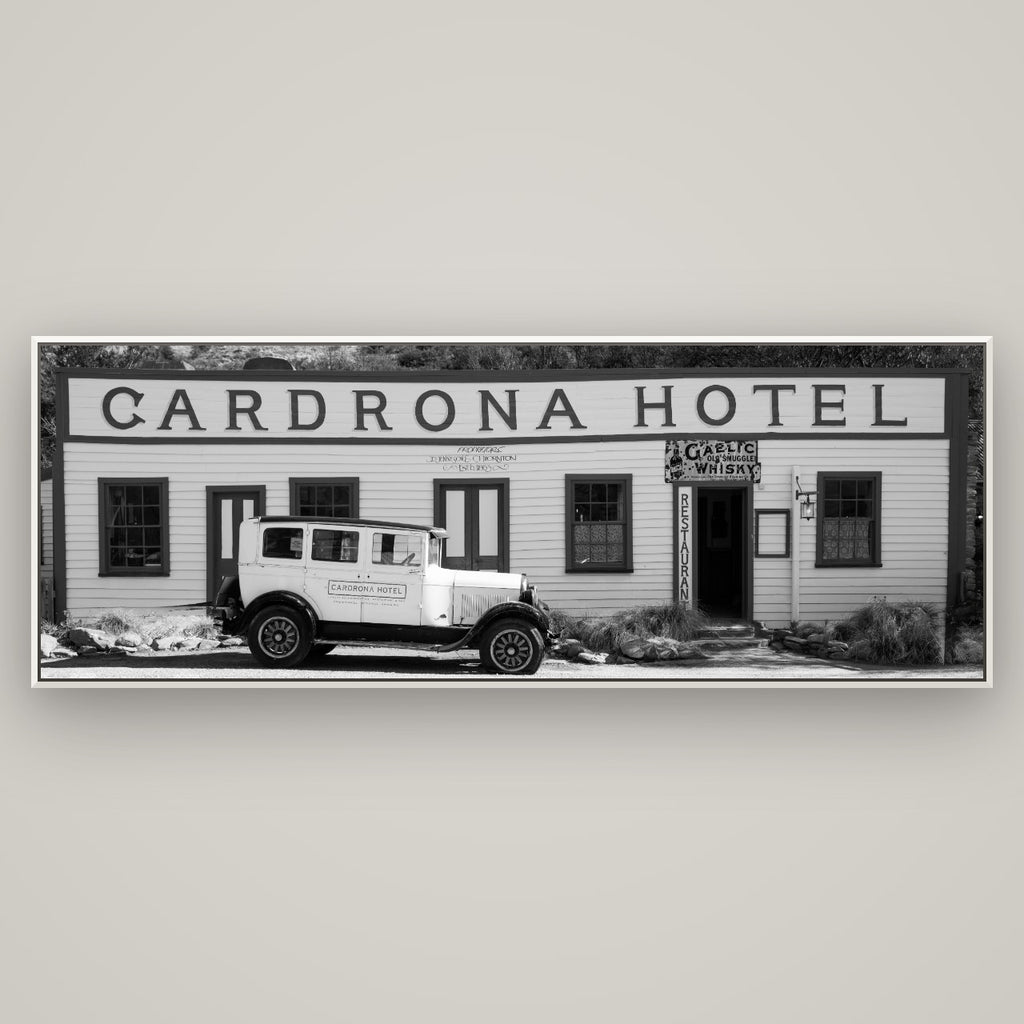 Timeless Echoes, Cardrona's Legacy — Basel White, 198×70 cm. New Zealand fine art wall art by Stephen Milner.