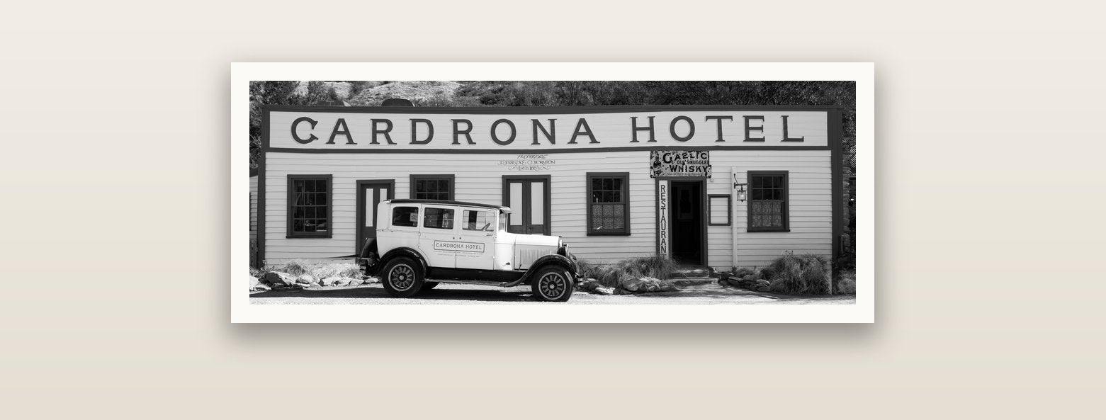 Timeless Echoes, Cardrona's Legacy — Hahnemühle fine art print, 90 × 30 cm. New Zealand fine art landscape photography by Stephen Milner.