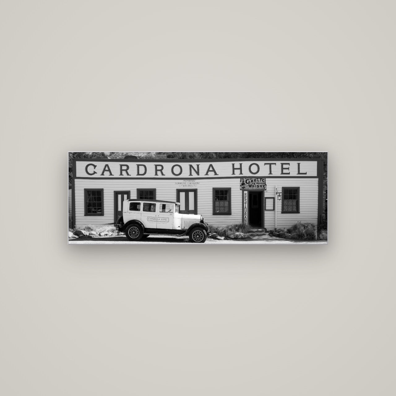 Timeless Echoes, Cardrona's Legacy — Slimline Silver, 113×40 cm. New Zealand fine art wall art by Stephen Milner.
