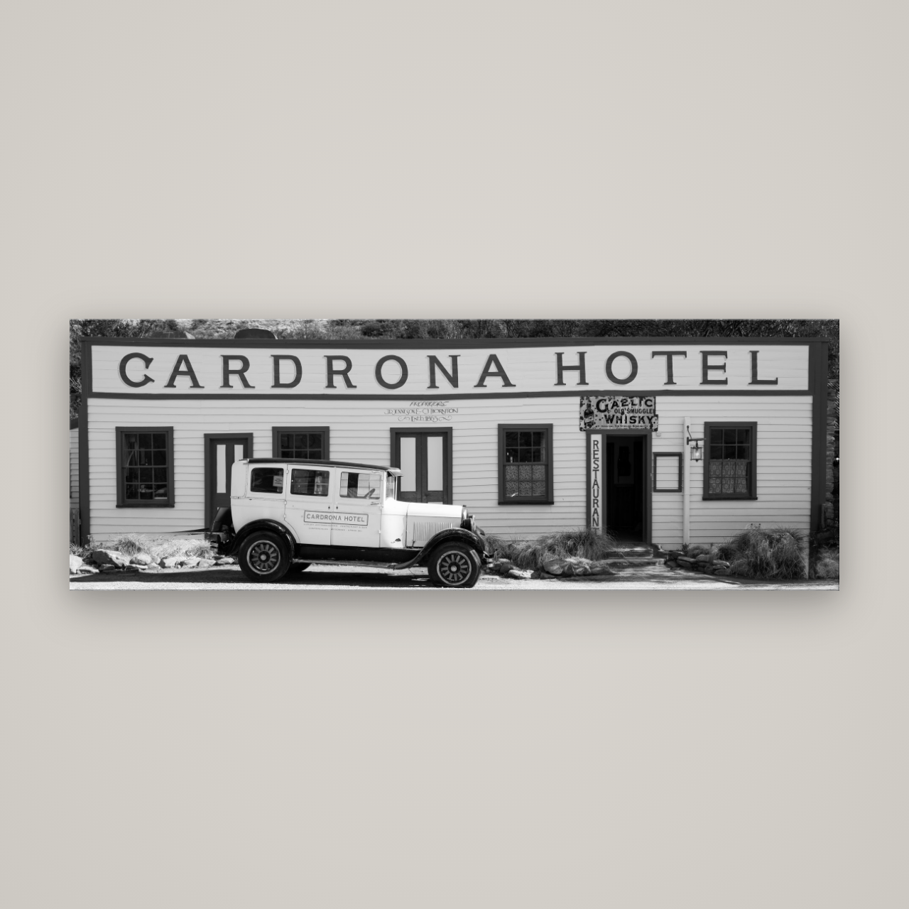Timeless Echoes, Cardrona's Legacy — No frame, 198×70 cm. New Zealand fine art wall art by Stephen Milner.