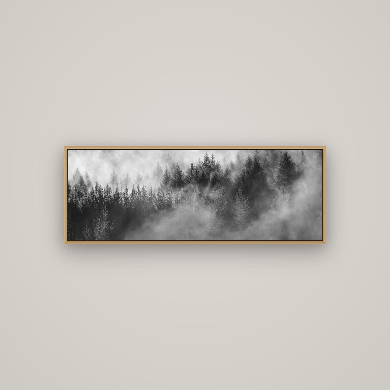 Transitions, The Redwoods, Basel Natural Oak, 113×40 cm. New Zealand fine art wall art by Stephen Milner.