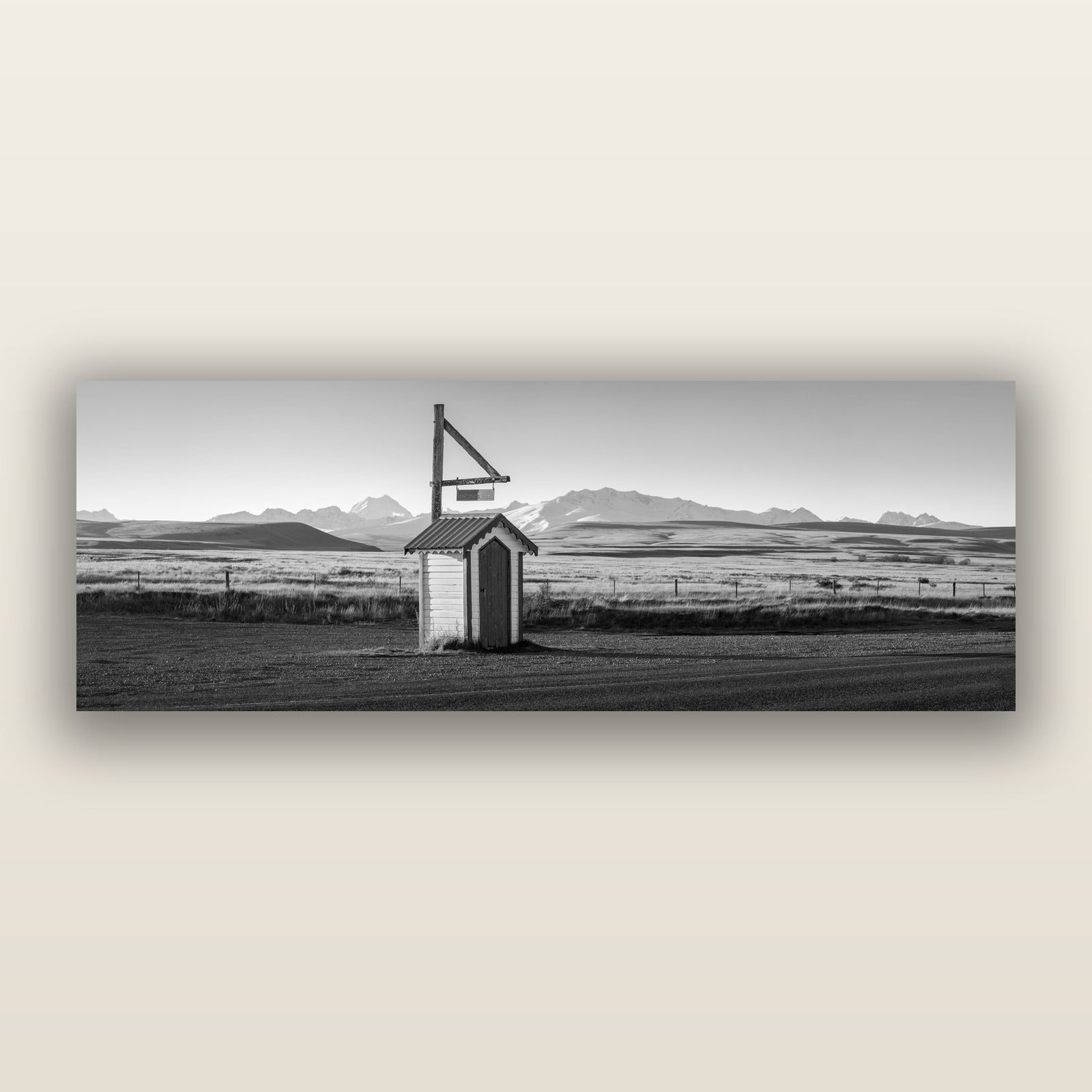 Twilight Reverie, Irishman Creek's Silent Witness, black and white frameless acrylic glass print. New Zealand fine art photography by Stephen Milner.