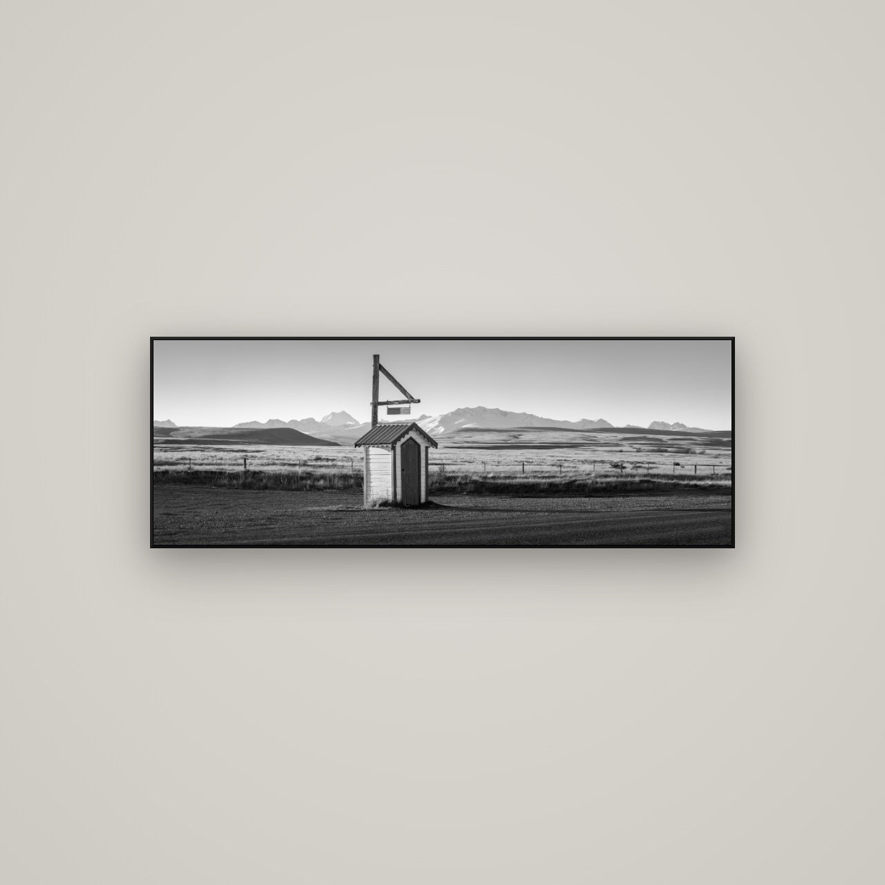 Twilight Reverie, Irishman Creek's Silent Witness — ArtBox Black, 113×40 cm. New Zealand fine art wall art by Stephen Milner.