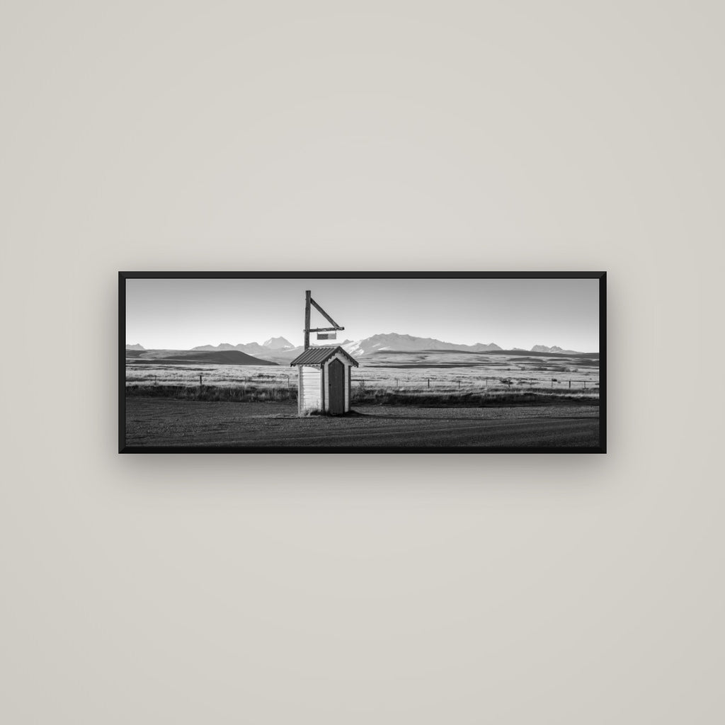 Twilight Reverie, Irishman Creek's Silent Witness — Basel Black Matte, 113×40 cm. New Zealand fine art wall art by Stephen Milner.