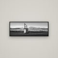 Twilight Reverie, Irishman Creek's Silent Witness — Basel Black, 113×40 cm. New Zealand fine art wall art by Stephen Milner.