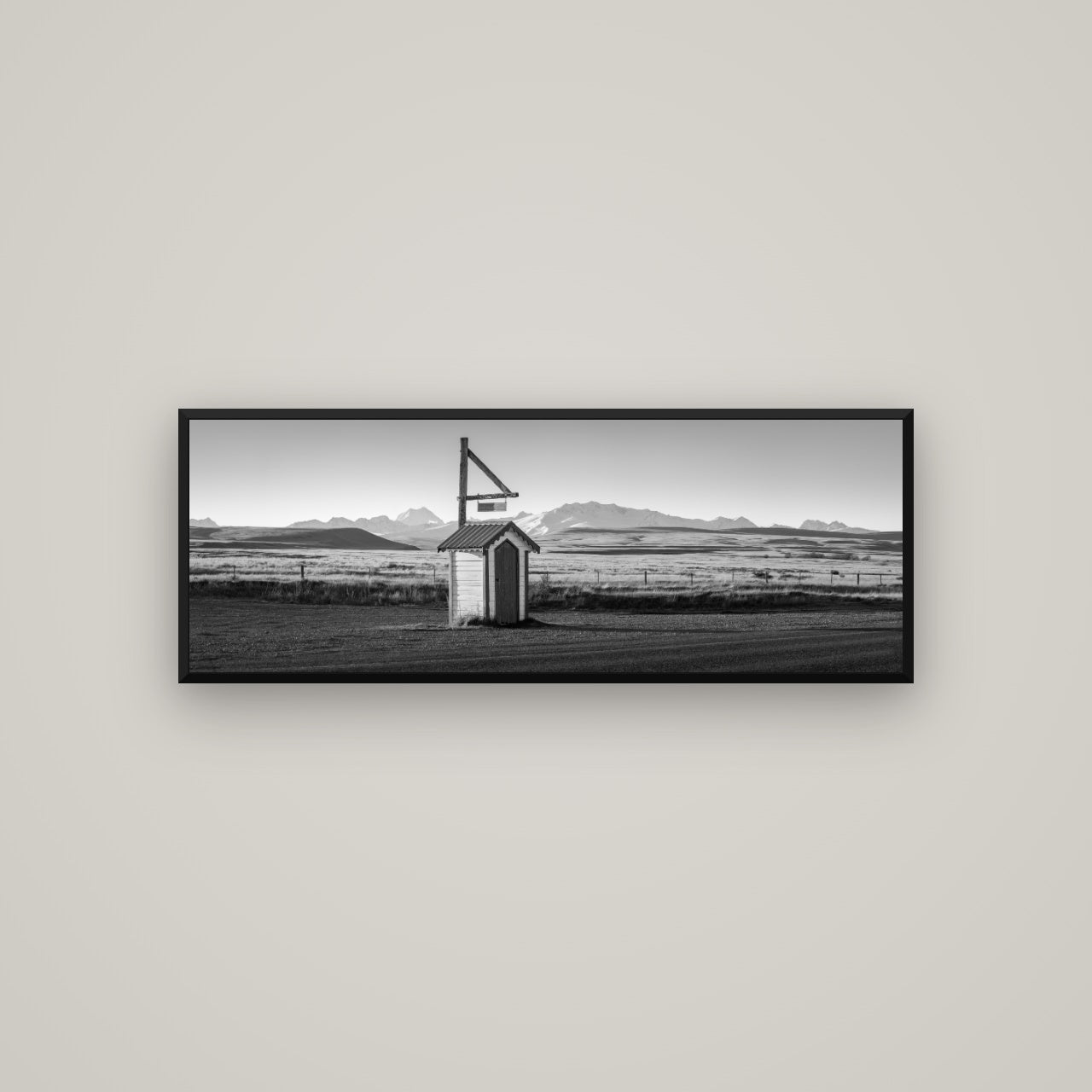 Twilight Reverie, Irishman Creek's Silent Witness — Basel Black, 113×40 cm. New Zealand fine art wall art by Stephen Milner.