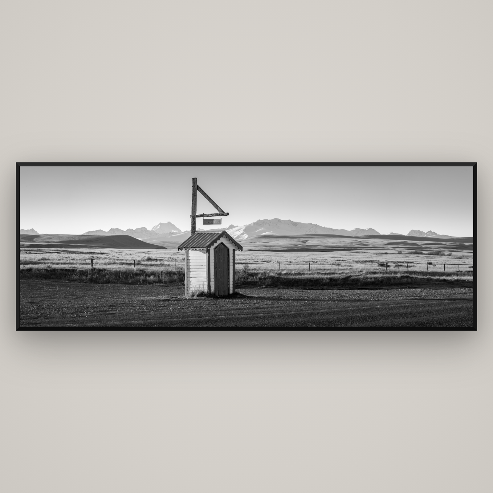 Twilight Reverie, Irishman Creek's Silent Witness — Basel Black Matte, 198×70 cm. New Zealand fine art wall art by Stephen Milner.