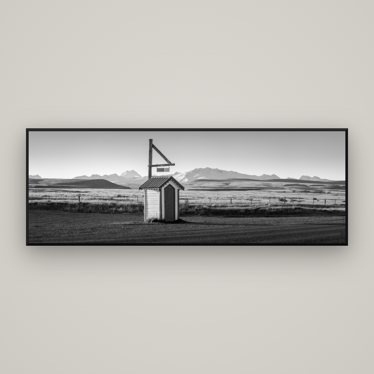 Twilight Reverie, Irishman Creek's Silent Witness — Basel Black Matte, 198×70 cm. New Zealand fine art wall art by Stephen Milner.