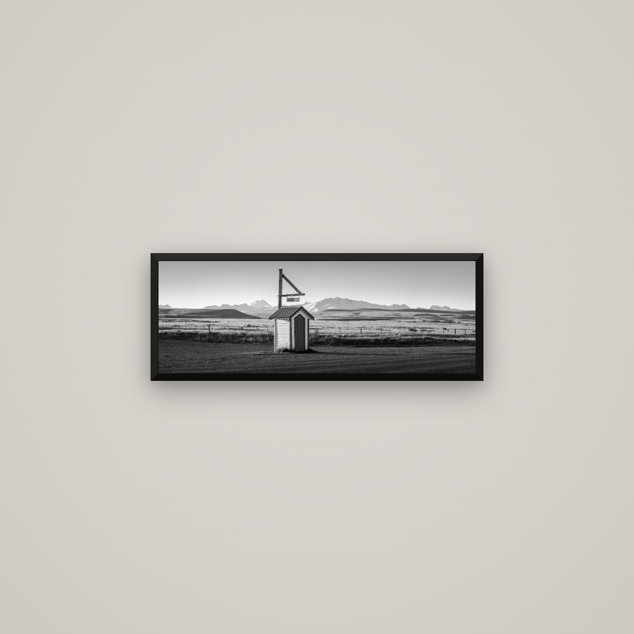 Twilight Reverie, Irishman Creek's Silent Witness — Basel Black Matte, 68×24 cm. New Zealand fine art wall art by Stephen Milner.
